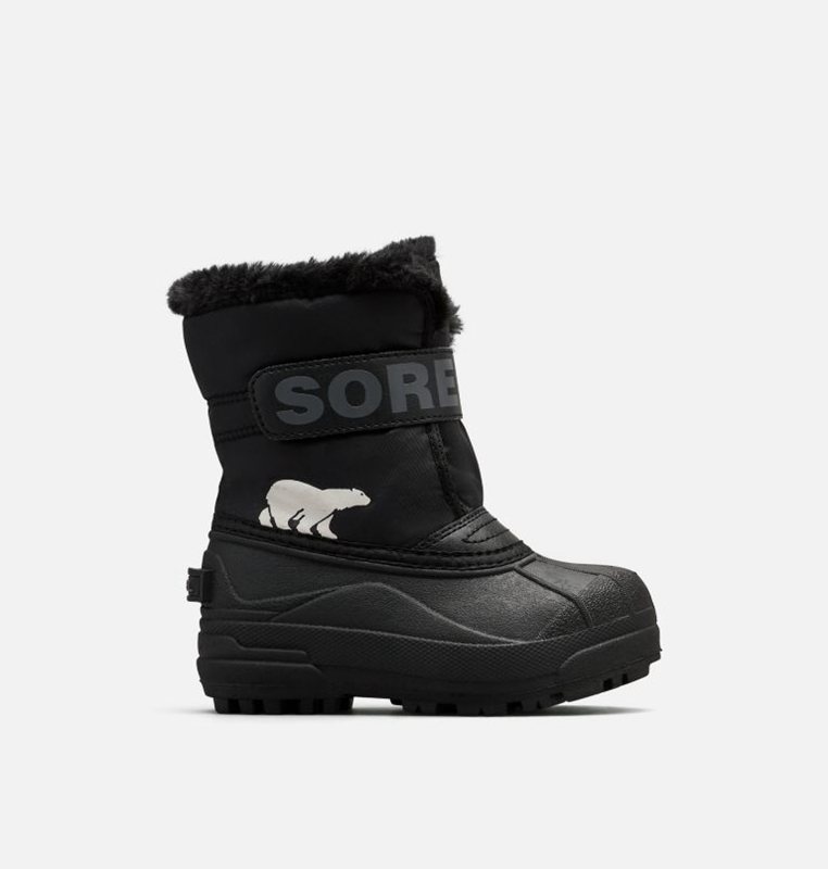 Sorel Çocuk Childrens Commander™ - Kar Botu Siyah - 589-AWQKFH